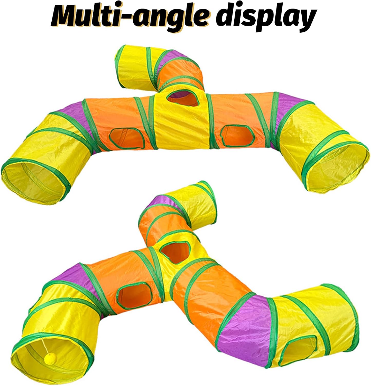Thumbnail 6 de ACNCN Cat Tunnel: Pop-Up Tri-Tunnel Play Space for Cats and Small Pets