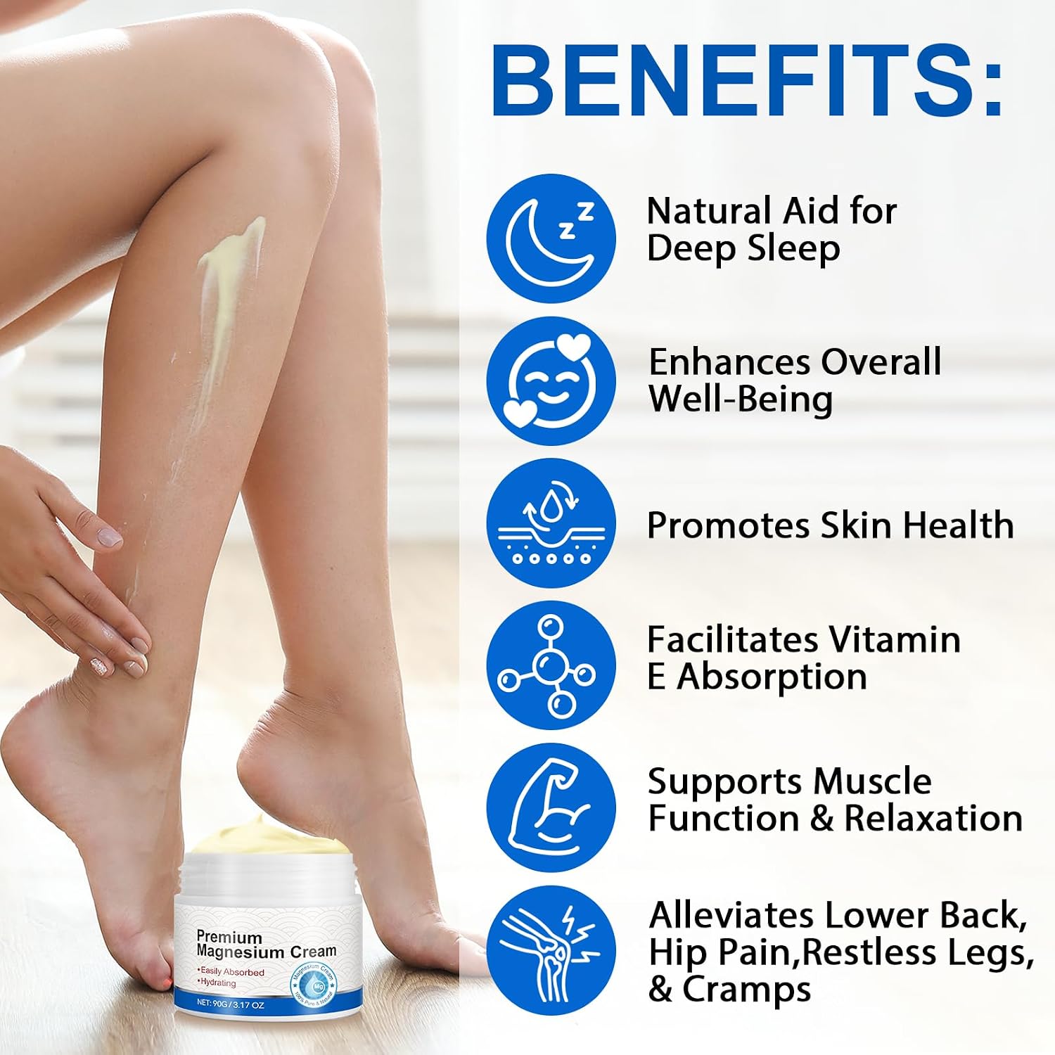 Detalle 2 de 2Pack Magnesium Cream 2× for Muscle and Joint relief