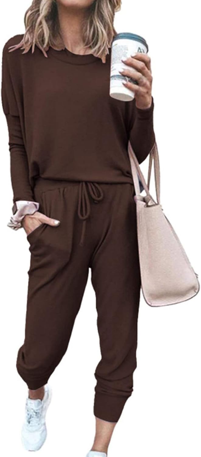 Thumbnail 5 de PRETTYGARDEN Women’s Fall 2-Piece Lounge Outfit Set (Long Sleeve Top + High-Waist Joggers)