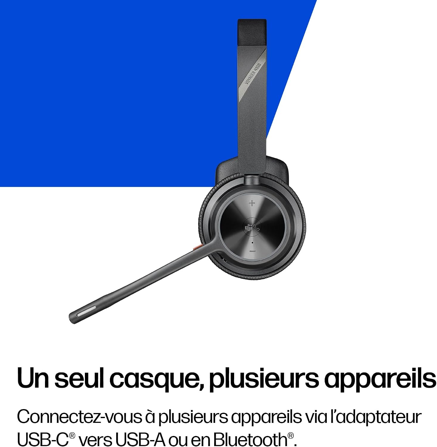 Thumbnail 4 de Poly Voyager 4310 UC micro-casque 24 h