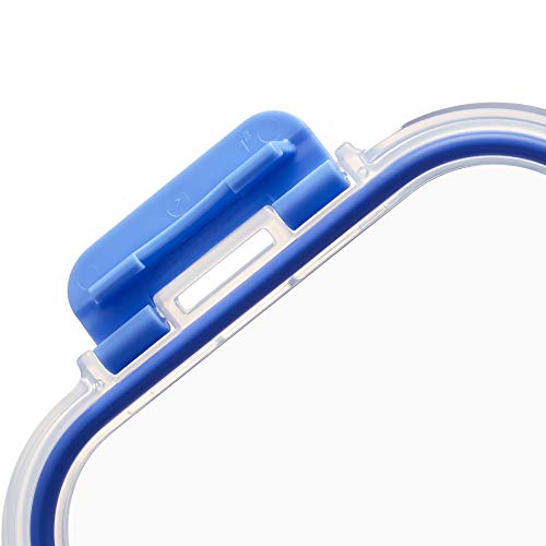 Detalle 2 de Amazon Basics Tapas 7 con 7 recipientes para conservación de alimentos sin BPA - Conjunto de vidrio borosilicato (14 piezas)
