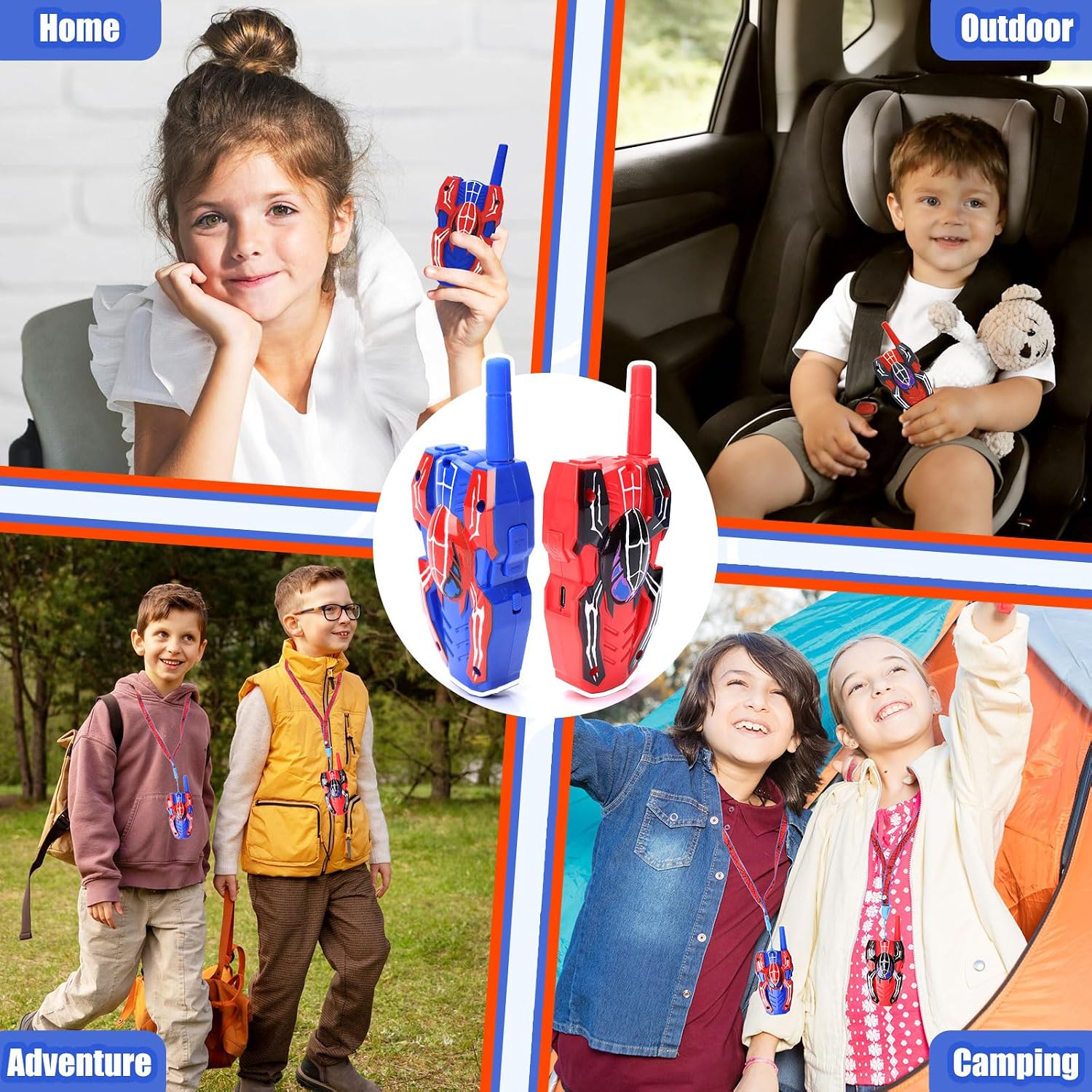 Detalle de Spider Video Walkie Talkies for Kids with Screen