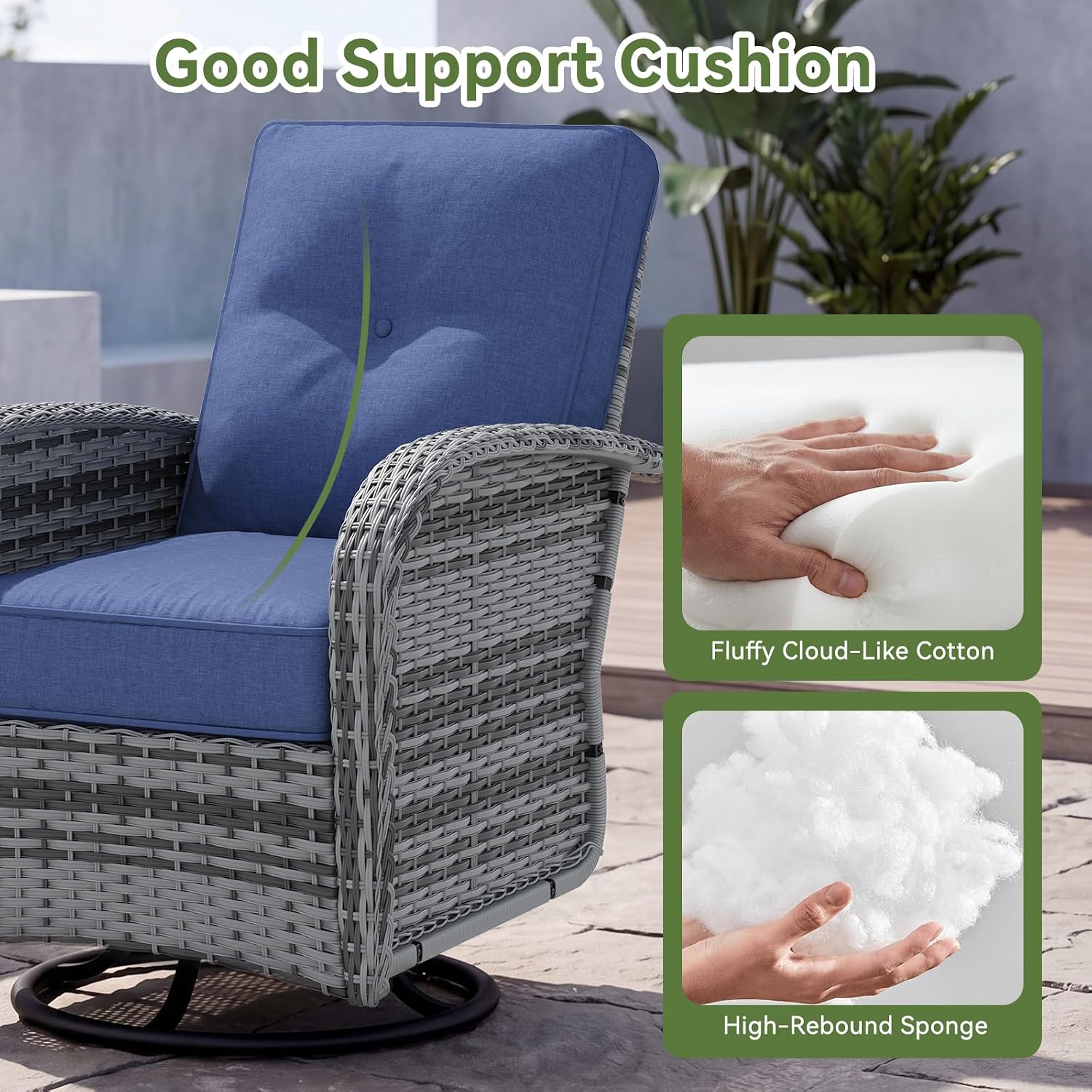 Thumbnail 4 de LazySunsets Patio Furniture Set 12-Piece