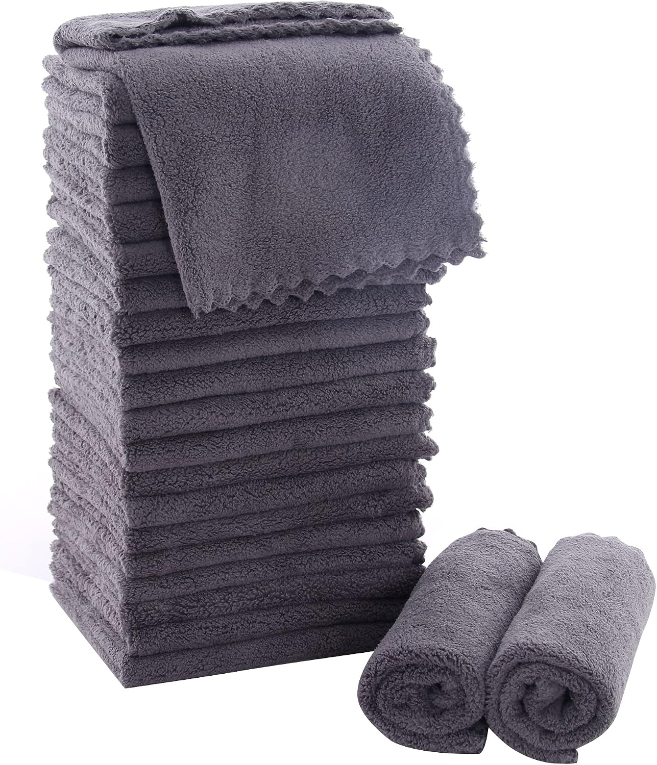 Detalle de MOONQUEEN Washcloth Set, 12 x 12 Inches