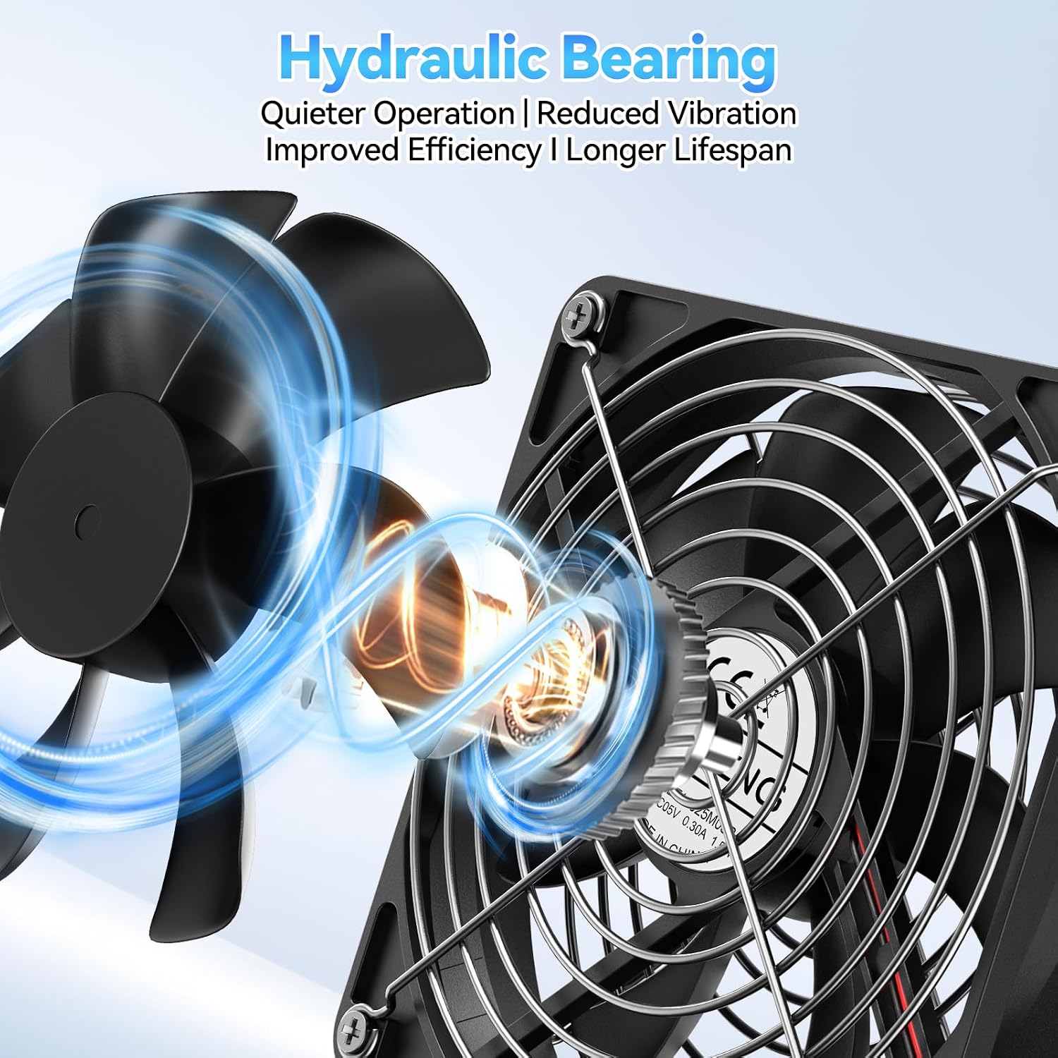 Detalle de ELUTENG 2-in-1 USB Fan 120mm with Digital Temperature Controller