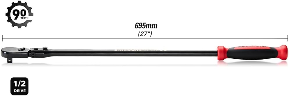 Thumbnail 1 de STARWORK 234305 True Mechanic™ 1/2" Drive Locking Flex Ratchet, 90-Tooth
