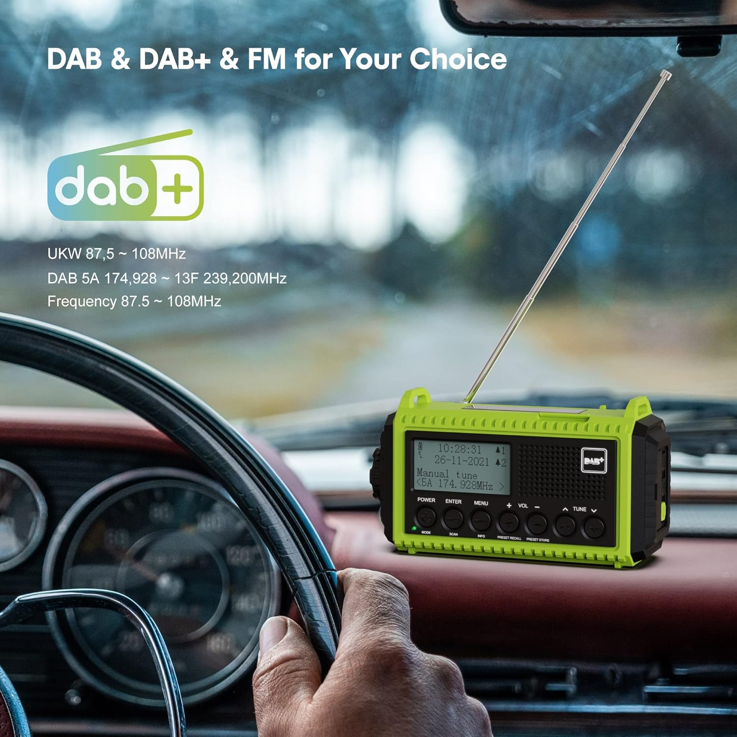 Detalle 2 de Portable DAB+ radio with 5000mAh battery