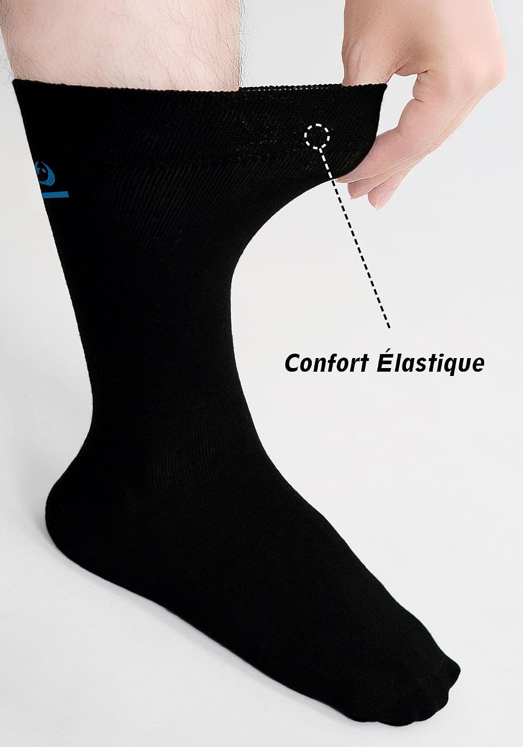 Detalle 2 de ZAKASA Chaussettes Bambou Homme classiques pour bureau et costume