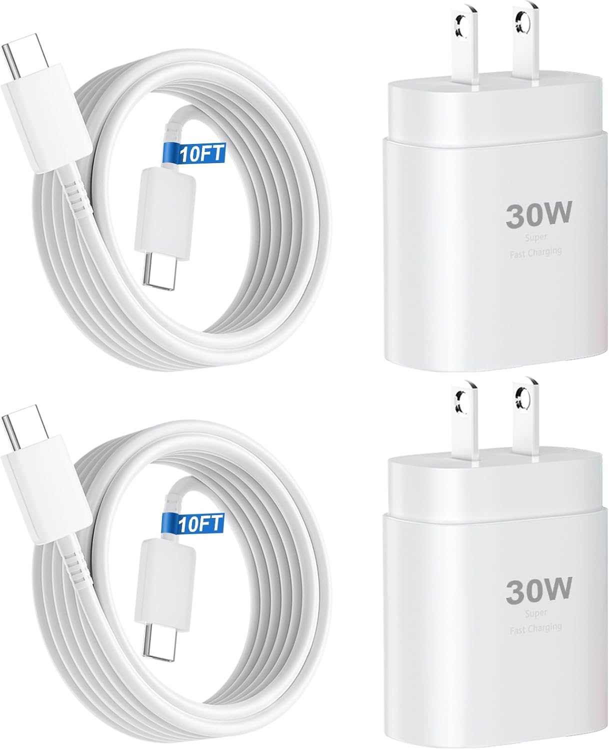 Thumbnail 5 de Phone 16/15 Charger Fast Charging 30W with 10ft USB-C Cable (2-Pack)