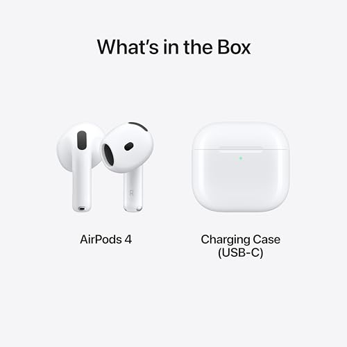 Thumbnail 5 de Apple AirPods 4 Wireless Earbuds with Spatial Audio and USB-C Case