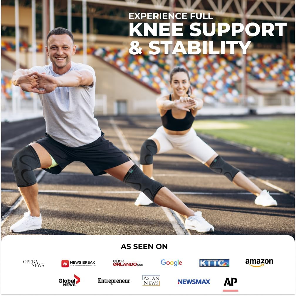 Detalle de Modvel Knee Compression Sleeve 2-pack for Running ๐โ
