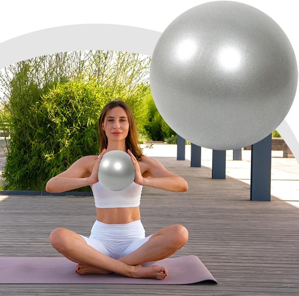 Detalle de Yontree 2 Pack Soft Pilates Ball (22–25cm) for Yoga, Pilates & Core Workouts