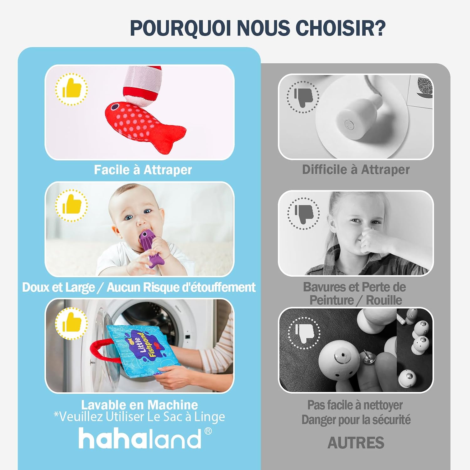 Thumbnail 5 de hahaland Jouet Bébé Jeux Montessori 22 pièces