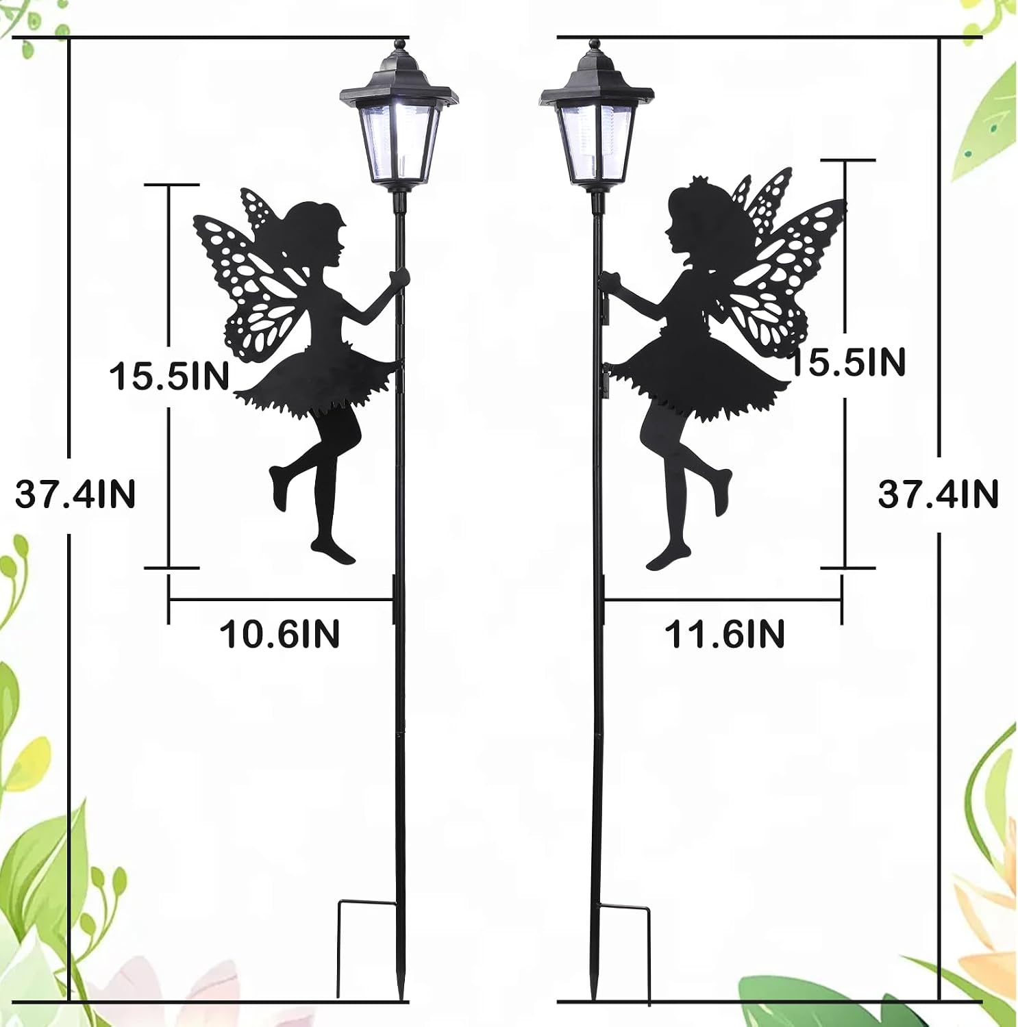 Thumbnail 4 de ZKLiLi 2pcs Fairy Solar Garden Light – Warm, Weatherproof Outdoor Lanterns