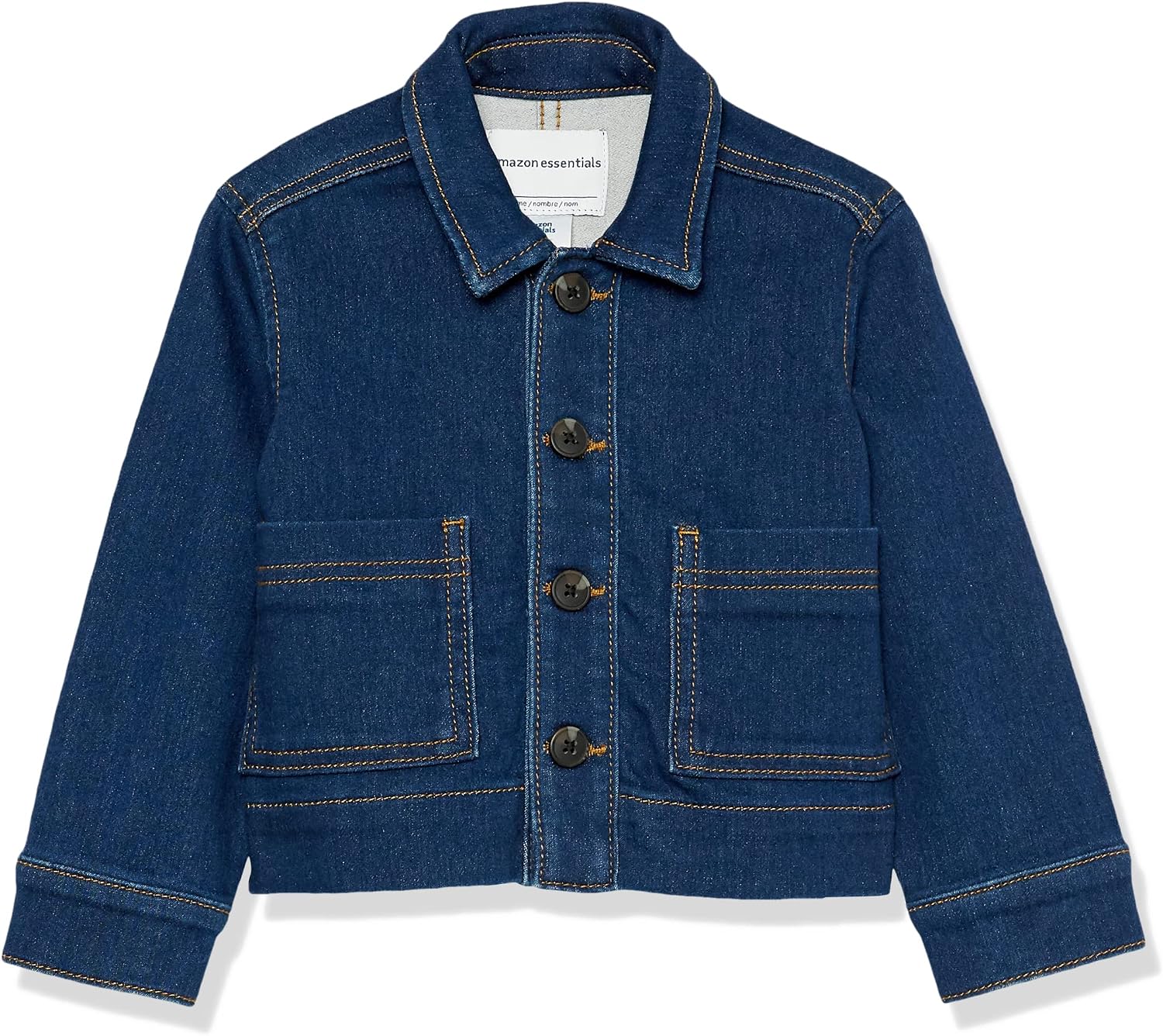 Detalle de Amazon Essentials Kinder Jeansjacke Chore mit lockerer Passform