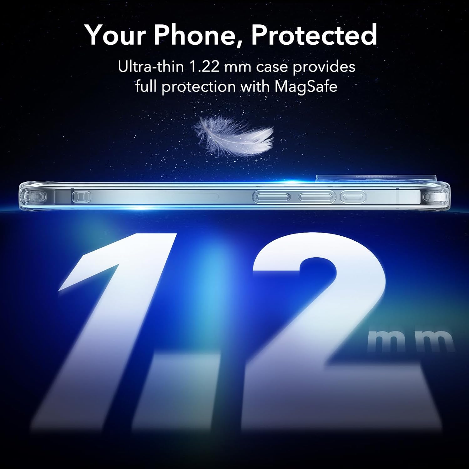 Thumbnail 1 de ESR Coque transparente pour iPhone 15 Pro – MagSafe, protection militaire et design fin
