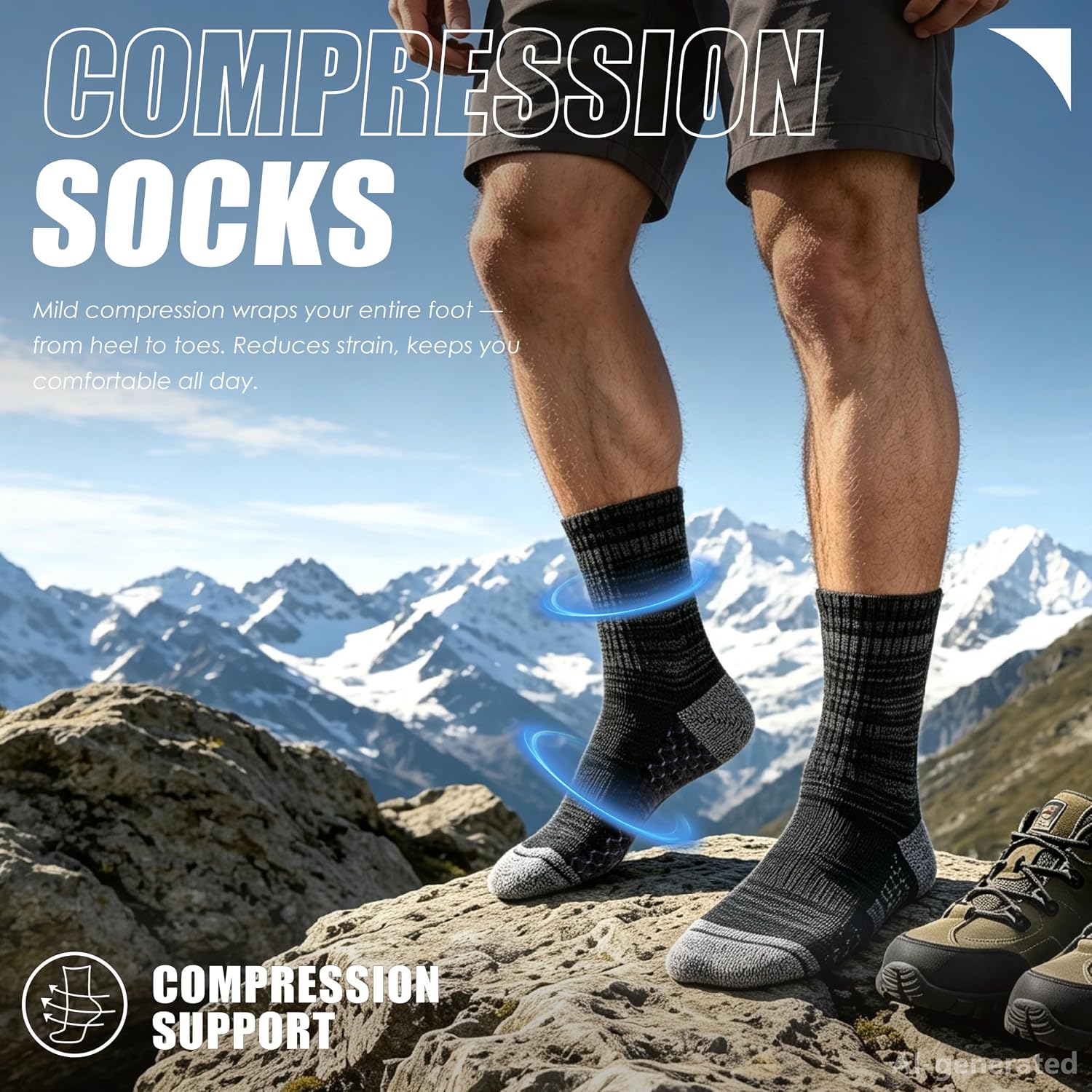 Detalle de IRAMY Crew Compression Socks