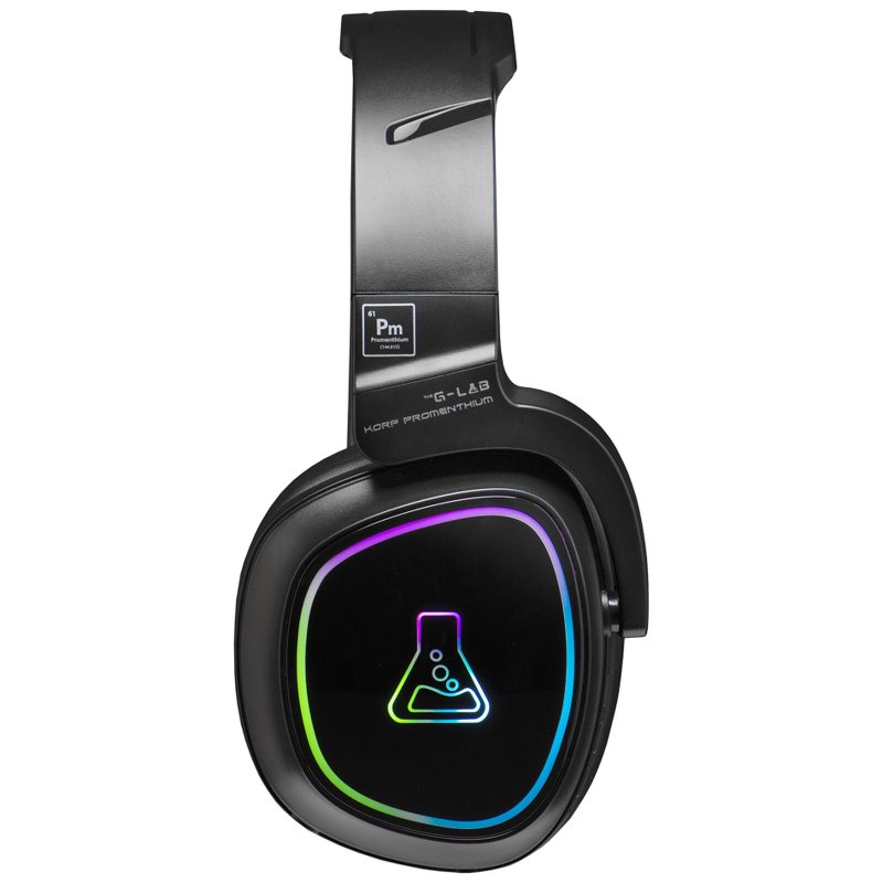 Detalle de The G-Lab KORP Promethium: Auriculares Gaming Inalámbricos RGB para PS5/PC