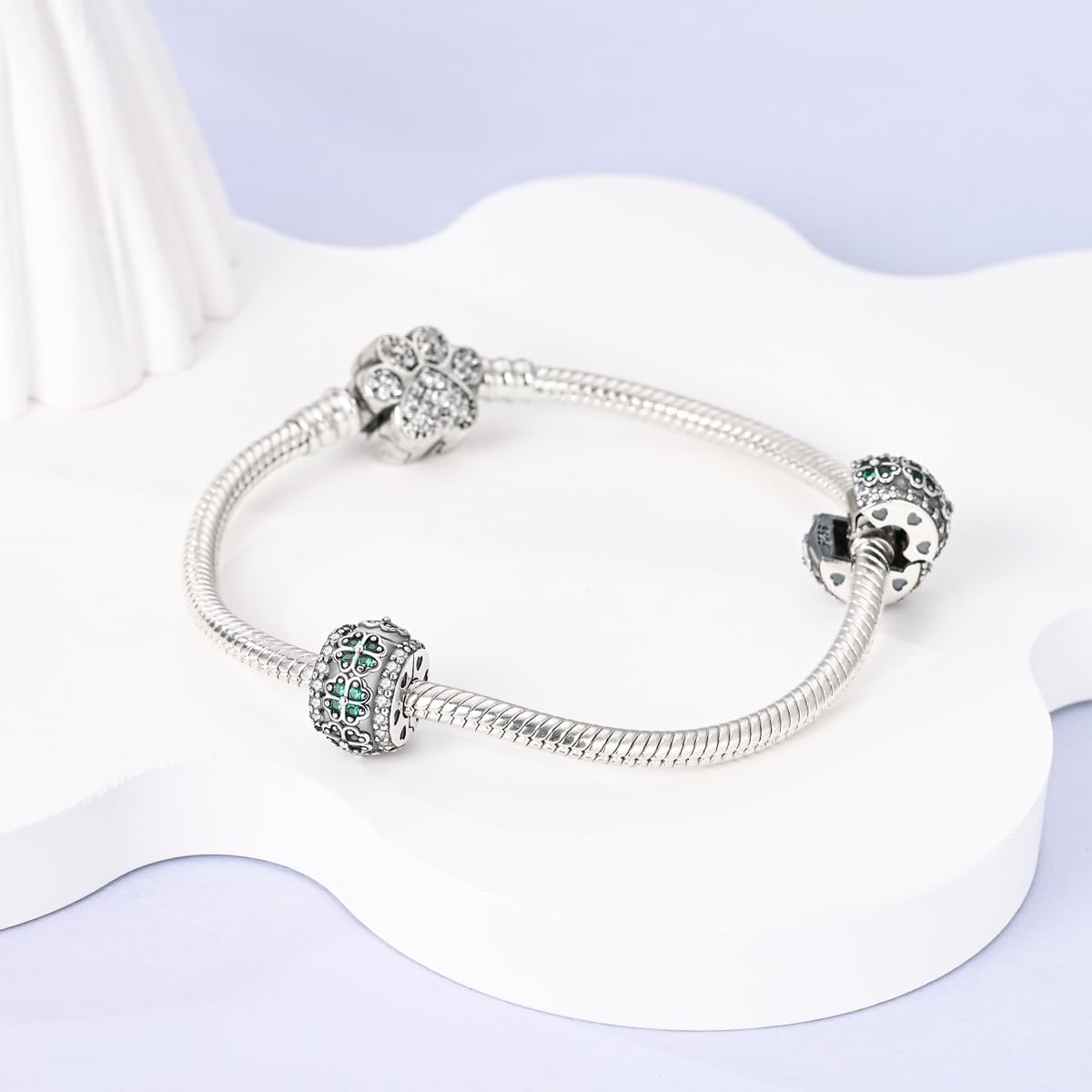 Thumbnail 1 de Pandach Damen-Charm Anhänger aus 925 Sterling Silber für Armband & Halskette