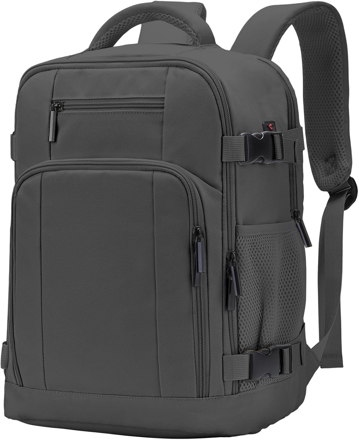 Detalle de ZHXX Ryanair Handgepäck 40x30x20 cm – leichter Kabinenrucksack mit 14-Zoll-Laptopfach & Diebstahlsicherung, dunkelgrau
