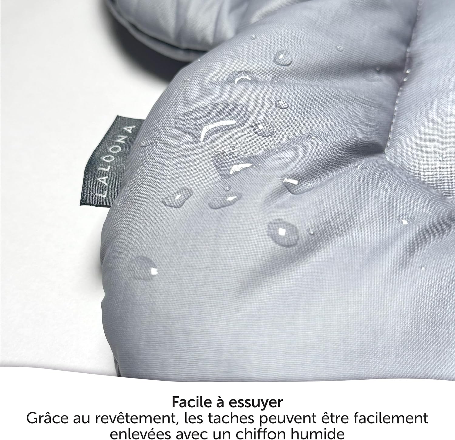 Thumbnail 4 de LaLoona réducteur pour chaise haute bébé Hauck Alpha et Beta (coussin d’assise gris)