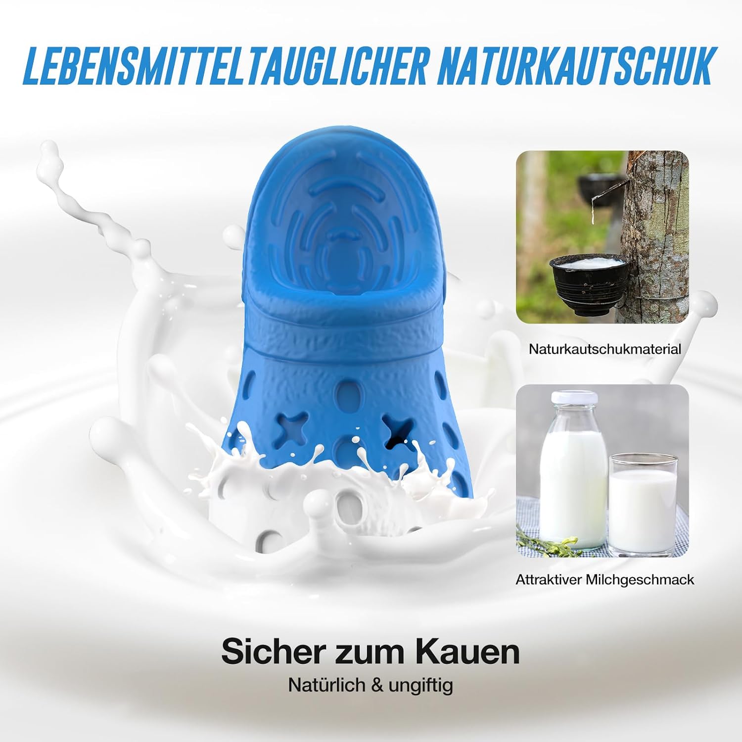 Detalle de RUXAN Hundespielzeug – Unzerstörbares Kauspielzeug für Große Rassen & Welpen (Interaktives 3-in-1 Snack-Verteiler)