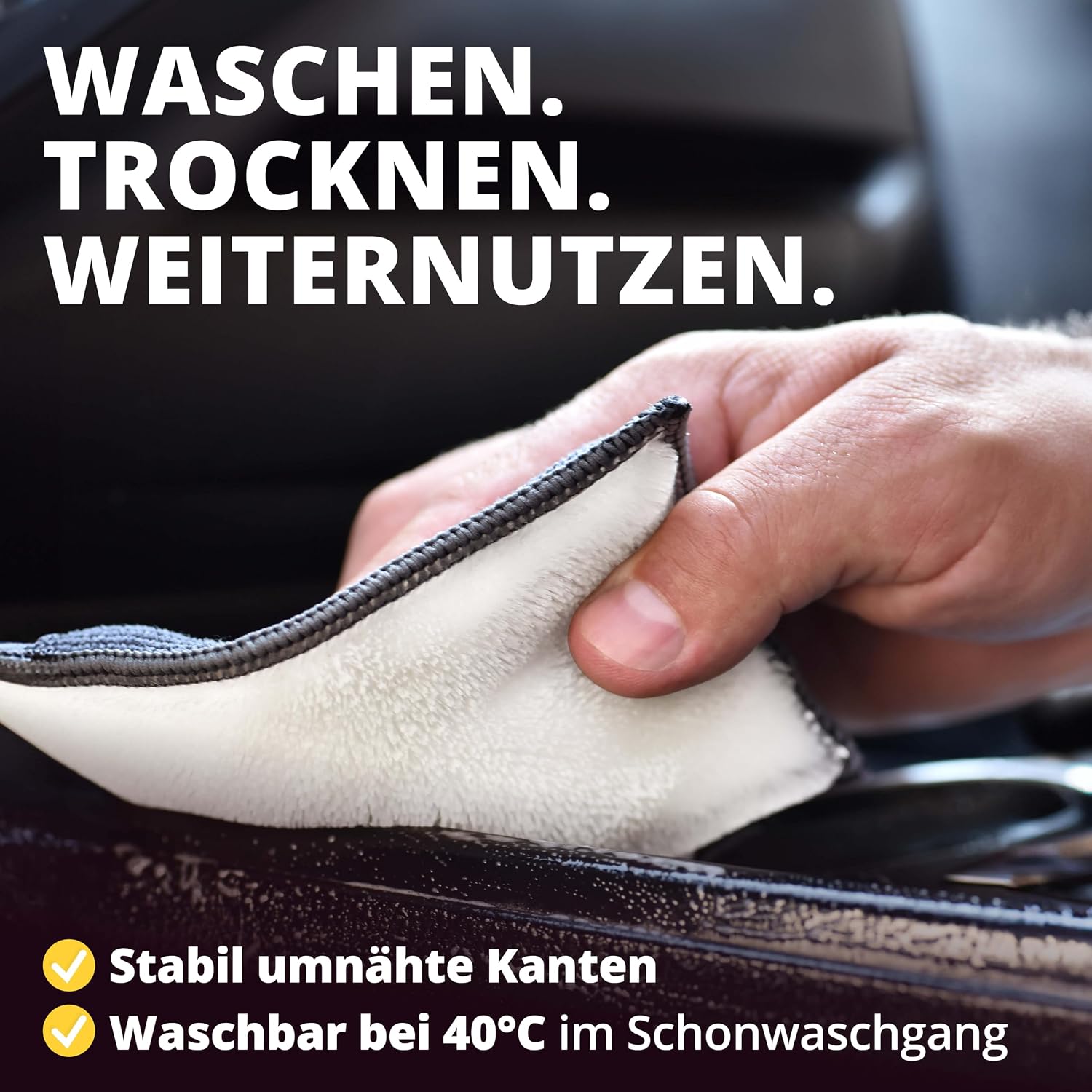 Detalle 2 de LICARGO® Innenraum Pads (3 Stück) für porentiefe Reinigung von Kunststoff, Polster, Leder & Armaturen
