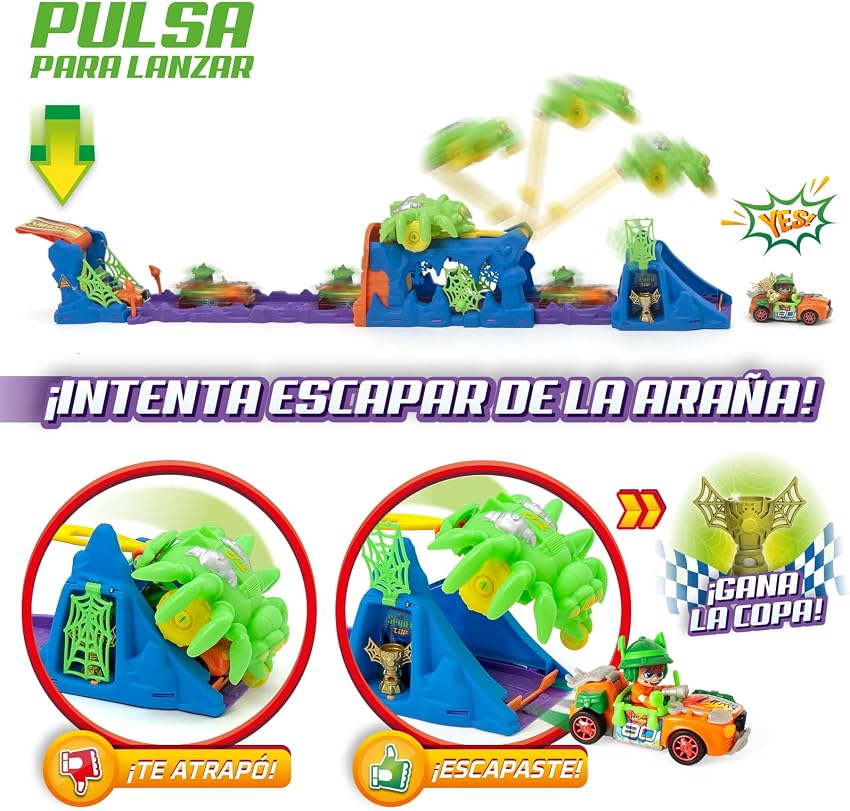 Thumbnail 3 de T-Racers Spider Attack – Pista de Carrera 🕷️ con Vehículo Exclusivo