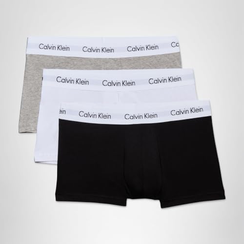 Thumbnail 7 de Calvin Klein Herren Boxershorts Cotton Stretch 3er Pack – M, Mehrfarbig (Schwarz/Weiß/Grau Meliert)