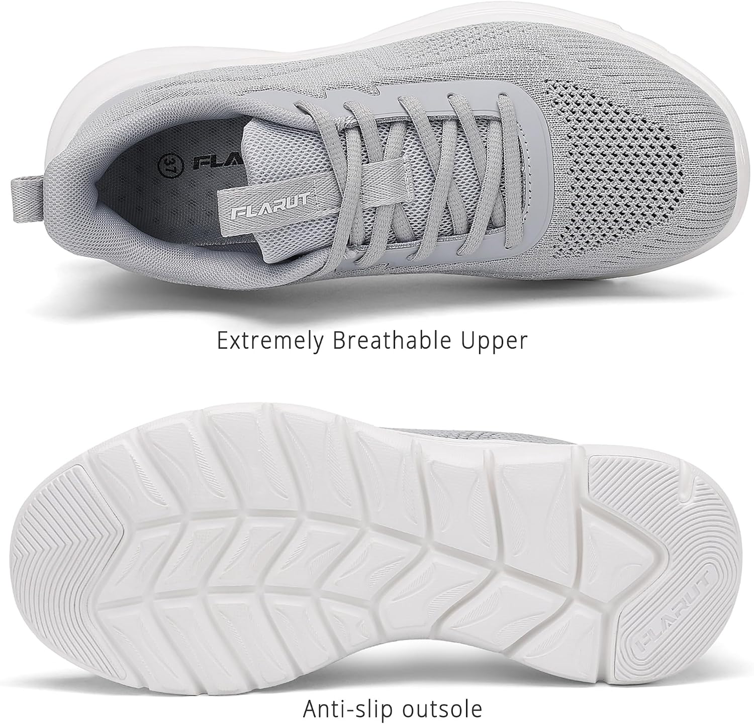 Detalle de FLARUT Damen Laufschuhe – Atmungsaktiv, Leicht und Mit Rutschfester Dämpfung