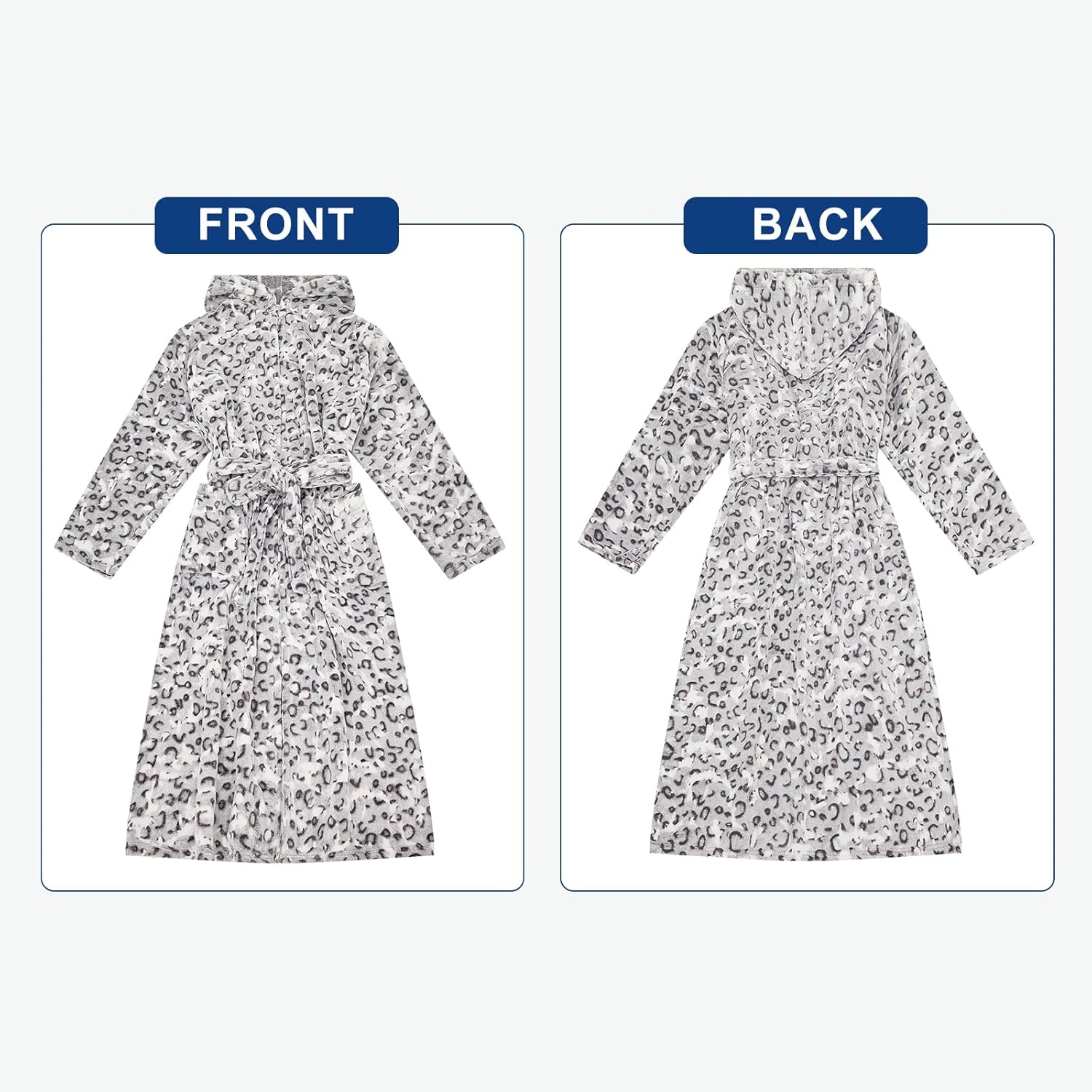 Thumbnail 2 de RONGTAI Peignoir long en polaire pour femme — chaleur douillette et coupe généreuse