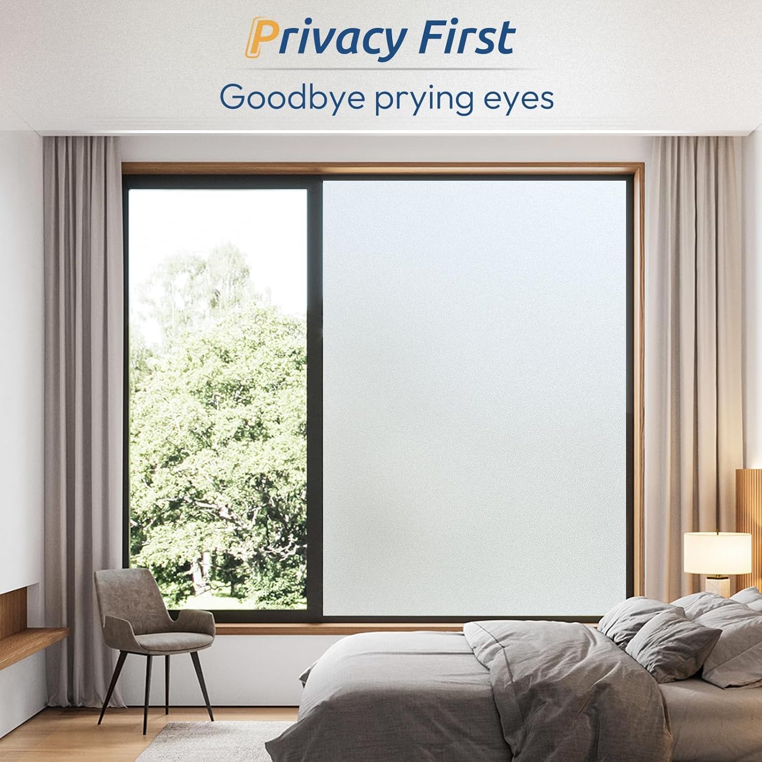 Detalle 2 de rabbitgoo Window Privacy Film 17.5 x 78.7 🪟
