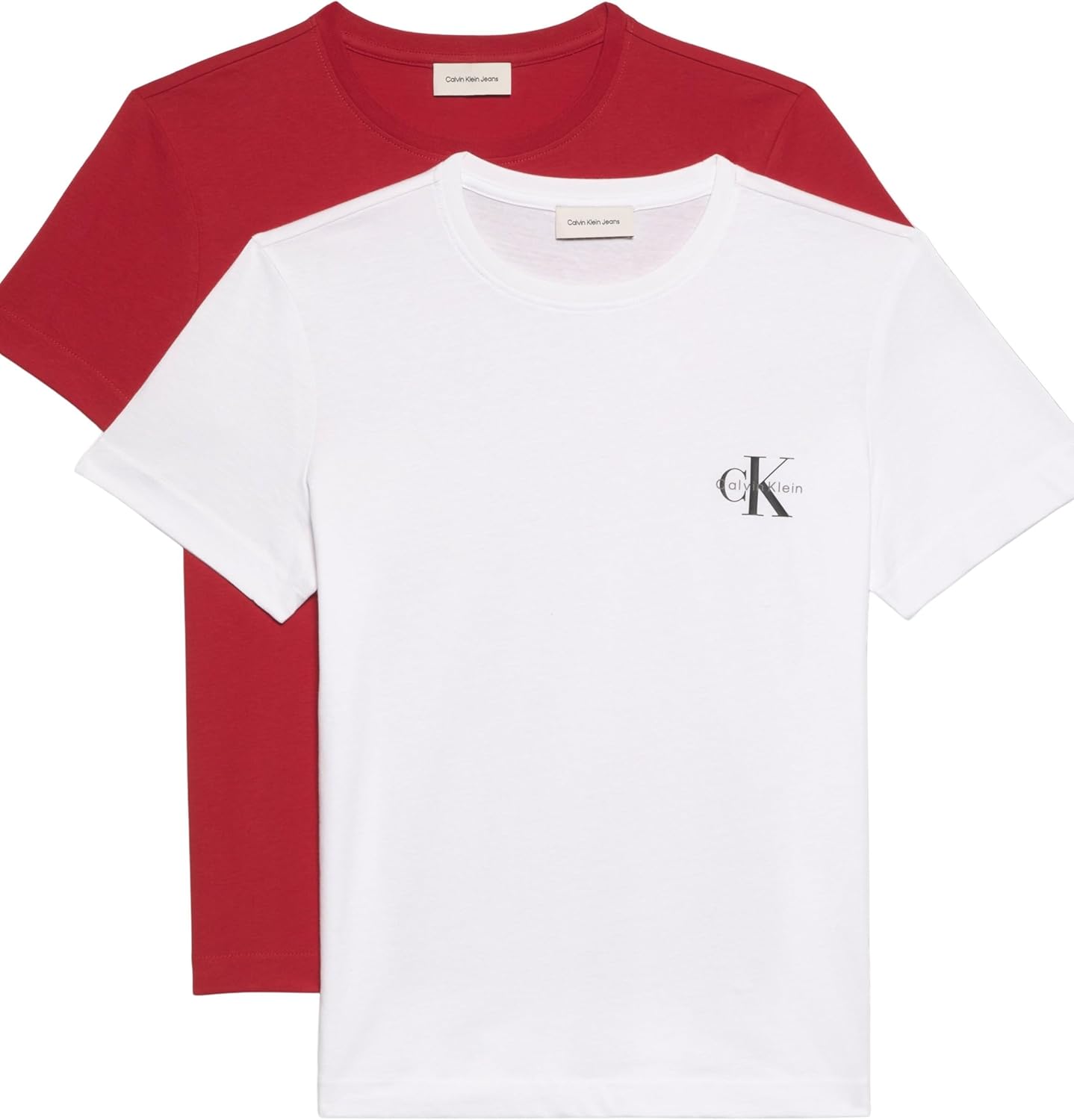 Thumbnail 4 de Calvin Klein Donna T-Shirt Maniche Corte Confezione da 2 Logo Tee con Scollo Rotondo