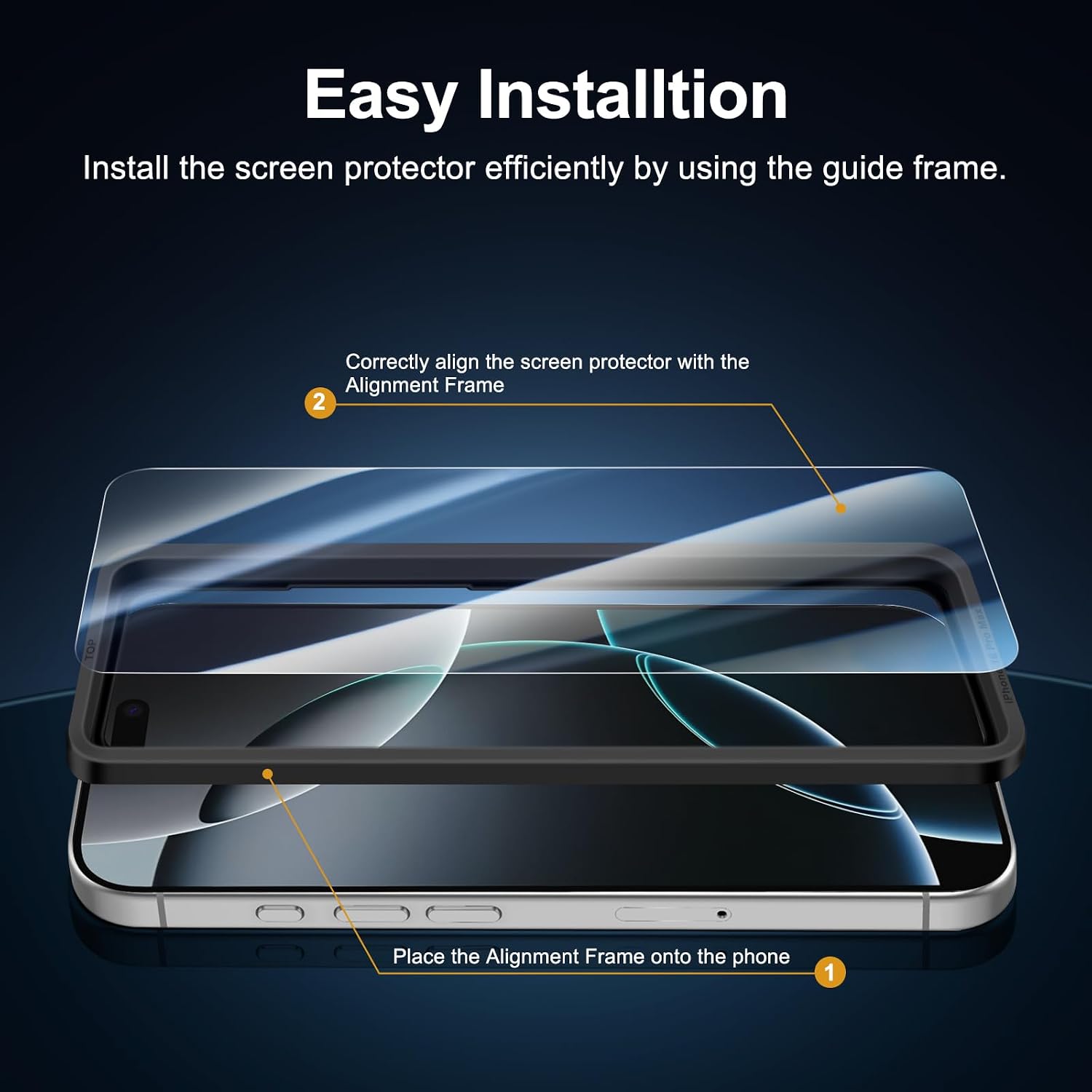 Thumbnail 2 de NEW'C iPhone 17 Pro Max tempered glass screen protector 3-pack