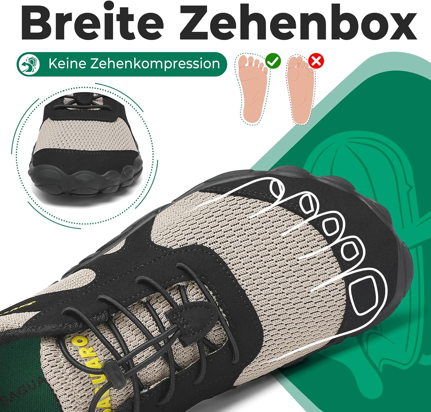 Detalle de SAGUARO Barfußschuhe mit Zero-Drop für 36-48