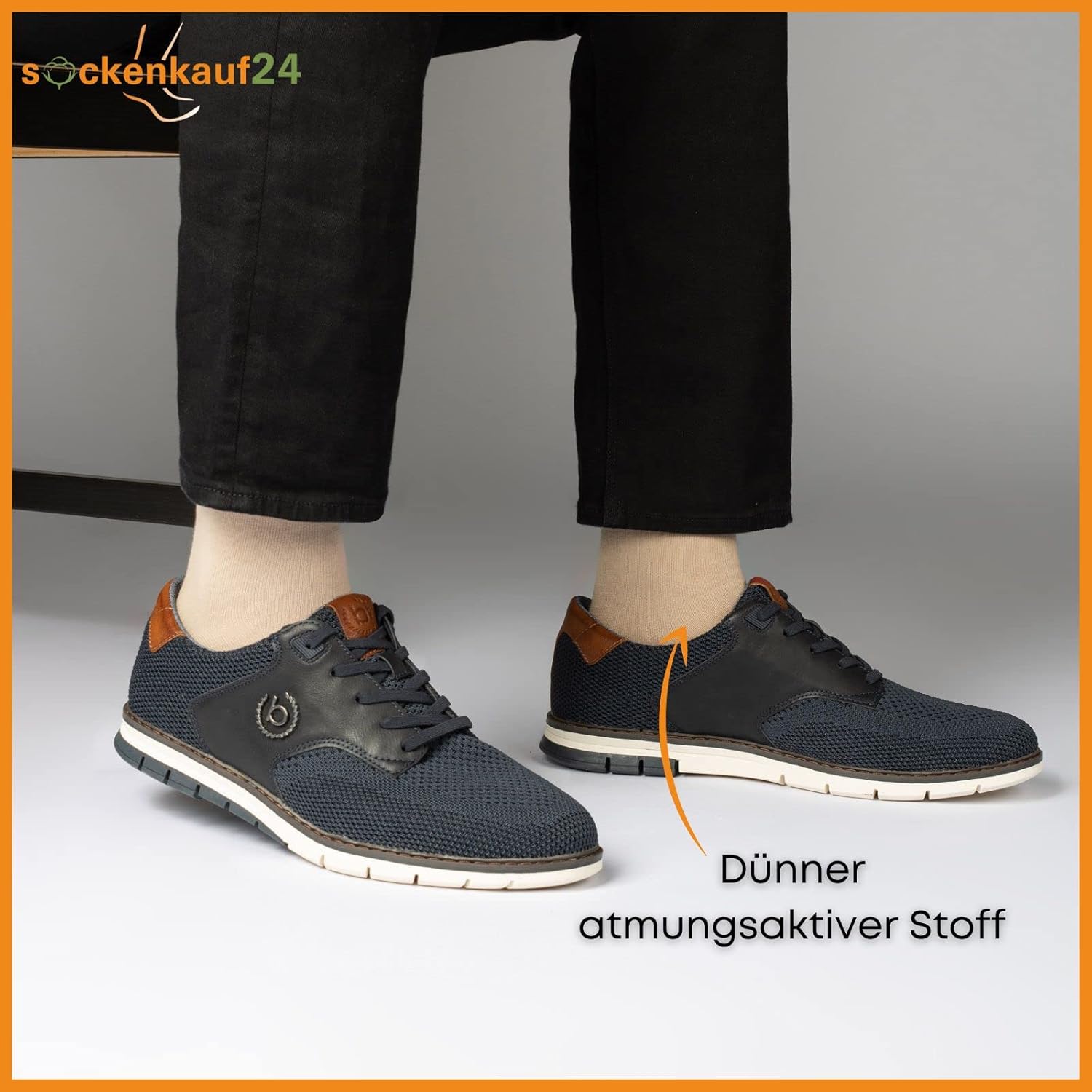 Detalle 2 de sockenkauf24 10 Paar Business-Socken aus 100% Baumwolle (Herren & Damen) ohne Naht