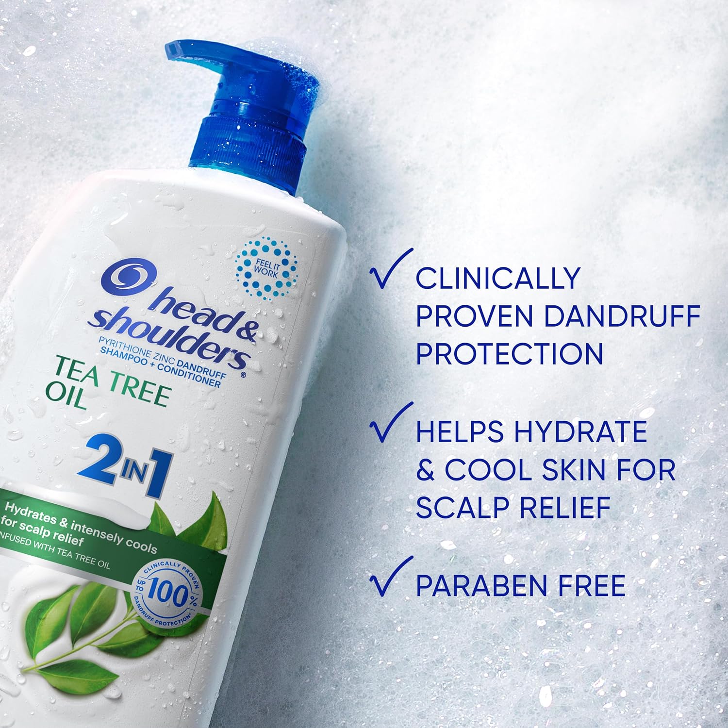 Thumbnail 1 de Head & Shoulders Tea Tree 2-in-1 Shampoo 32.1 fl oz