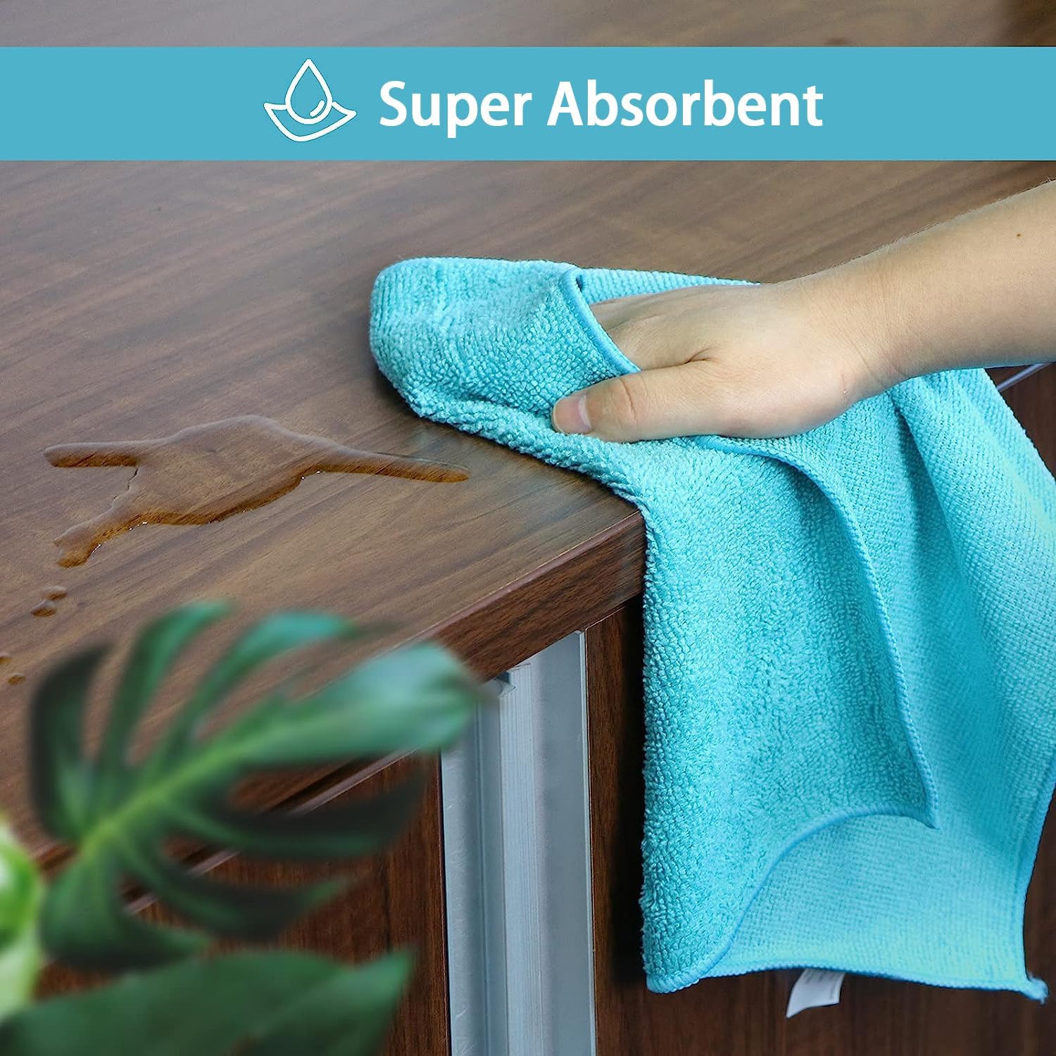 Detalle de HOMEXCEL Microfibre Cloths Colour Pack 100 (29 x 29 cm) – Versatile Cleaning Rags