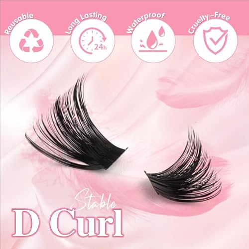 Thumbnail 7 de Sixstarhair kit de faux cils en bouquets, 60D à 150D, 10–16 mm