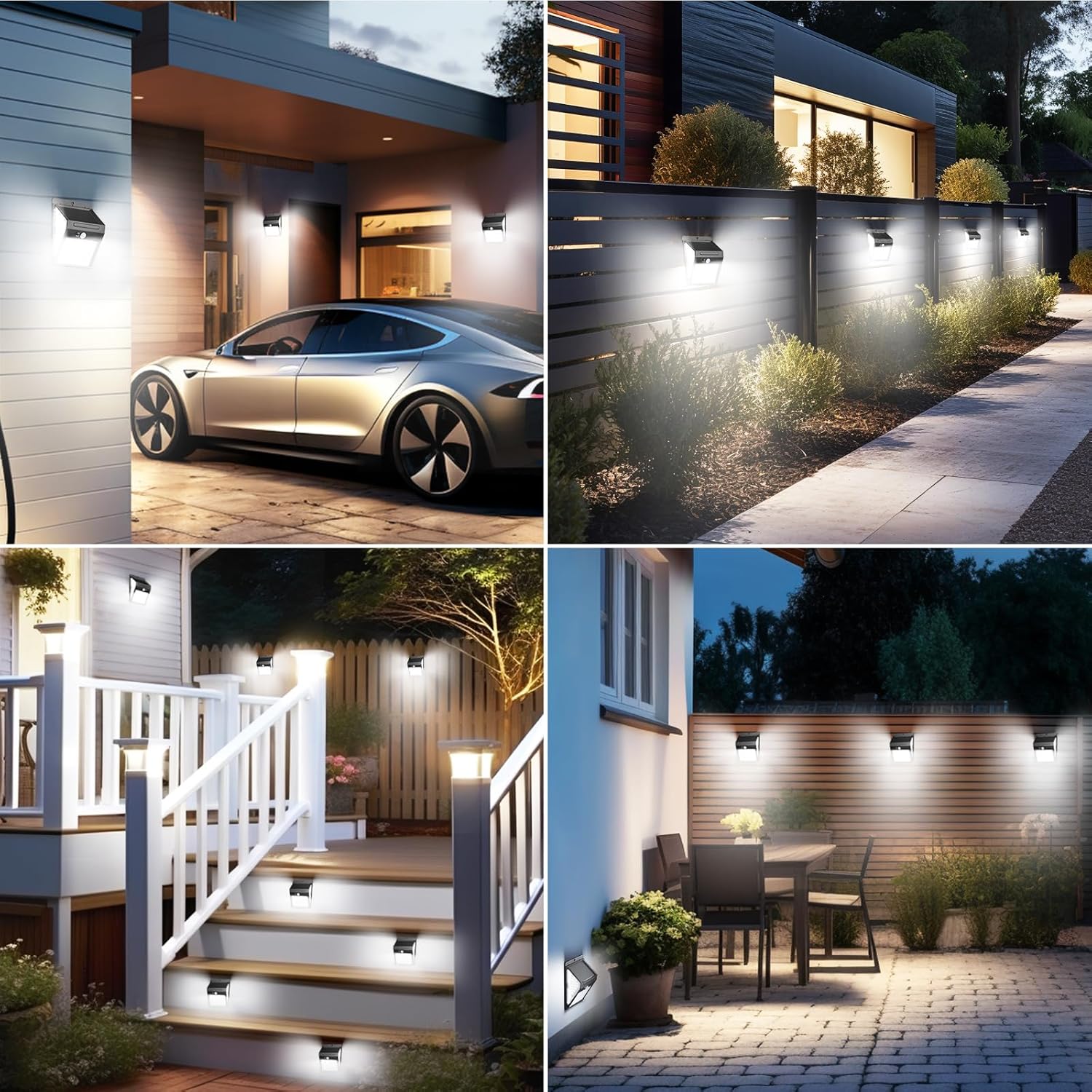 Thumbnail 4 de Litogo 140 LED Solar Security Lights Outdoor: 270° Motion-Sensing, IP65, 3 Modes