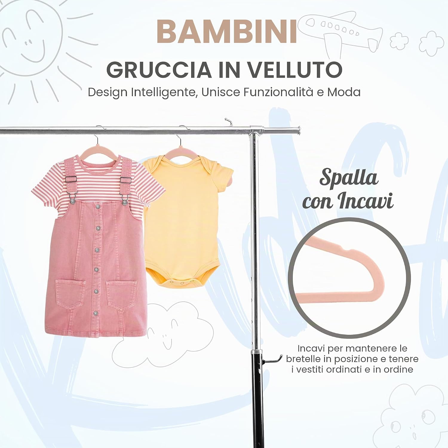 Thumbnail 3 de Utopia Home Grucce in velluto 28 cm rosa 30 pezzi