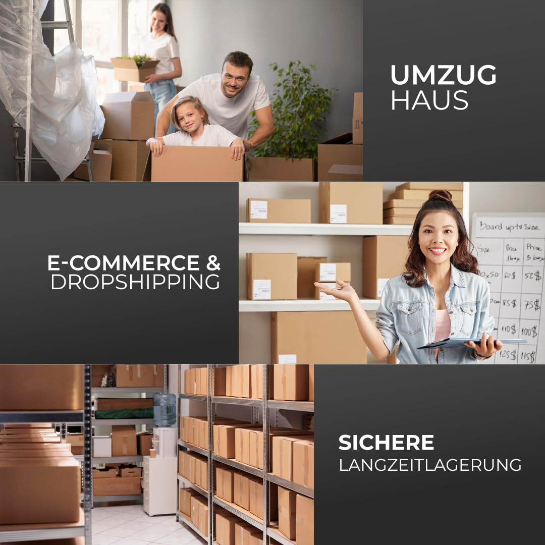 Thumbnail 6 de Stick Well Verpackungsklebeband (braun) – Industrieklebeband für Pakete, 6 Rollen, 48 mm x 66 m