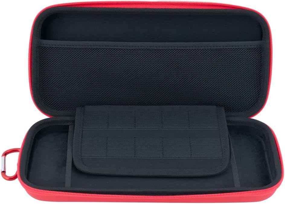 Detalle de ナカバヤシ Z1118 Switch 2用EVAプロテクトケース レッド・カード10枚収納