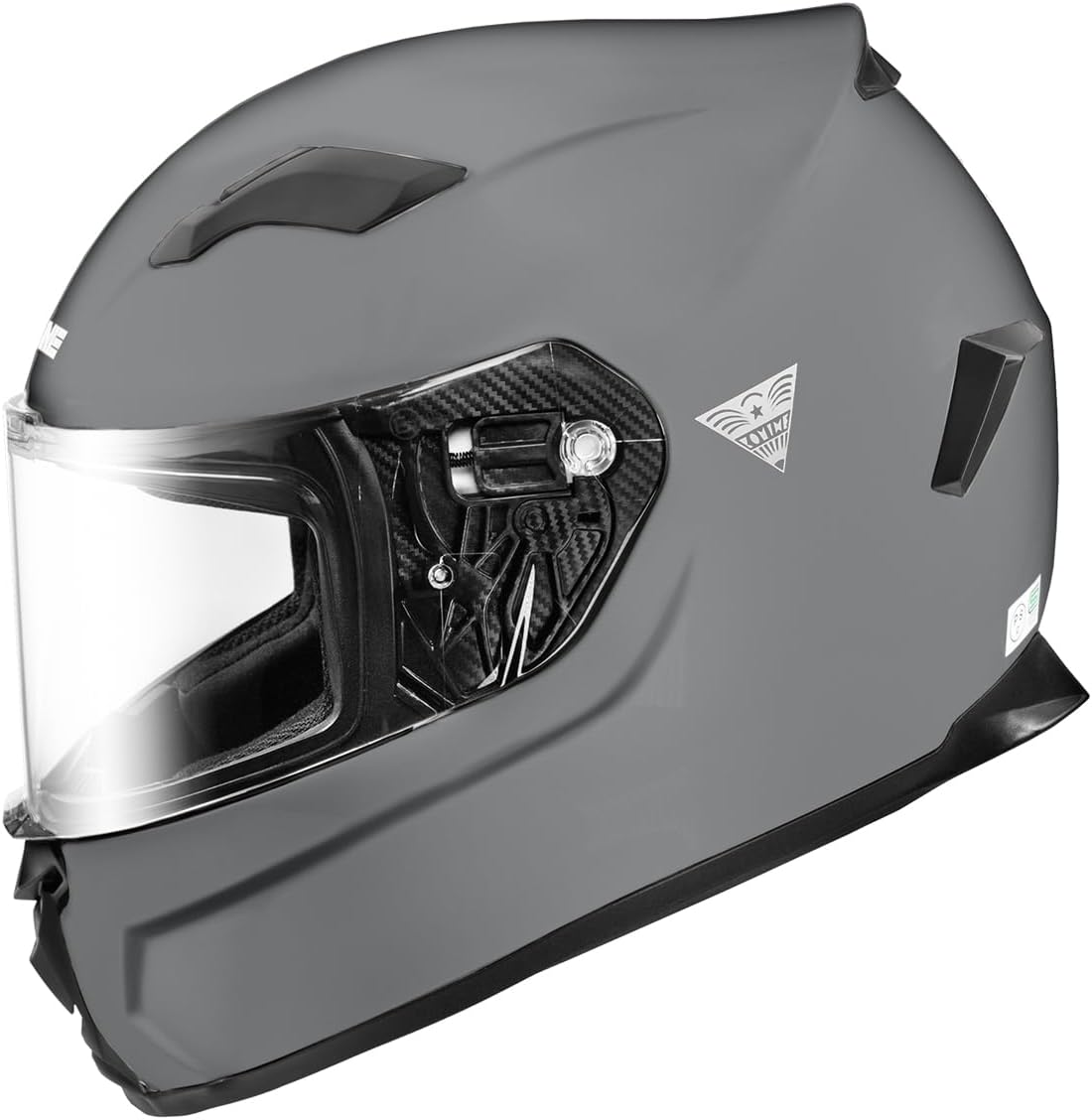 Detalle de コミネ HK-170 FL システムヘルメット Basalt Grey M、跳ね上げ式シールド・インナーサンバイザー搭載