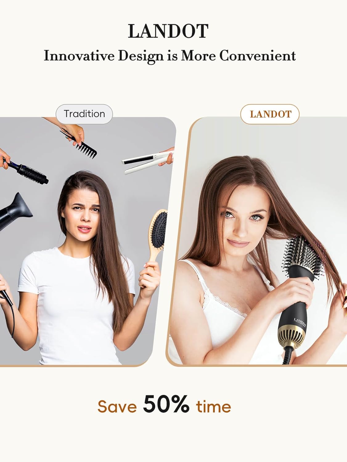 Detalle 2 de Hair Dryer Brush Hair Dryer Brush 3 in 1