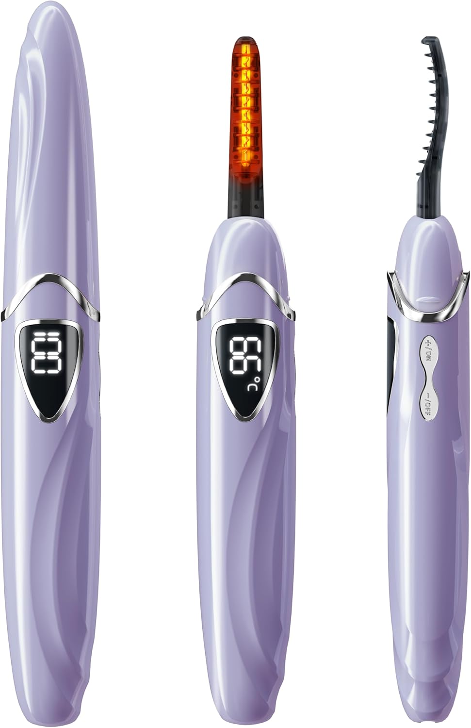 Detalle de EYECURL Heated Eyelash Curler (S600-148MM) – Violet/Silver