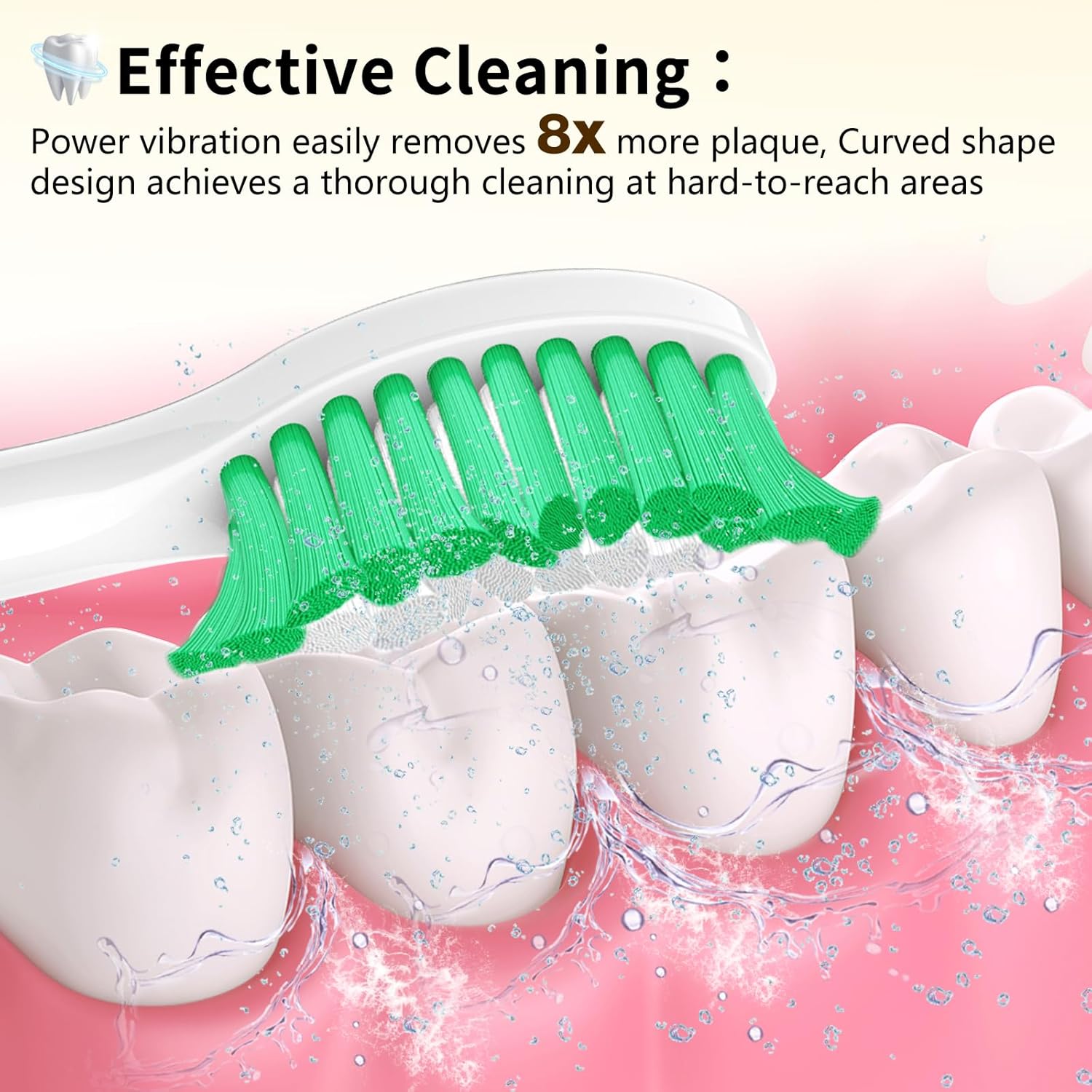 Detalle 2 de Aoremon Toothbrush Heads for Philips Sonicare, 6-Pack 🦷