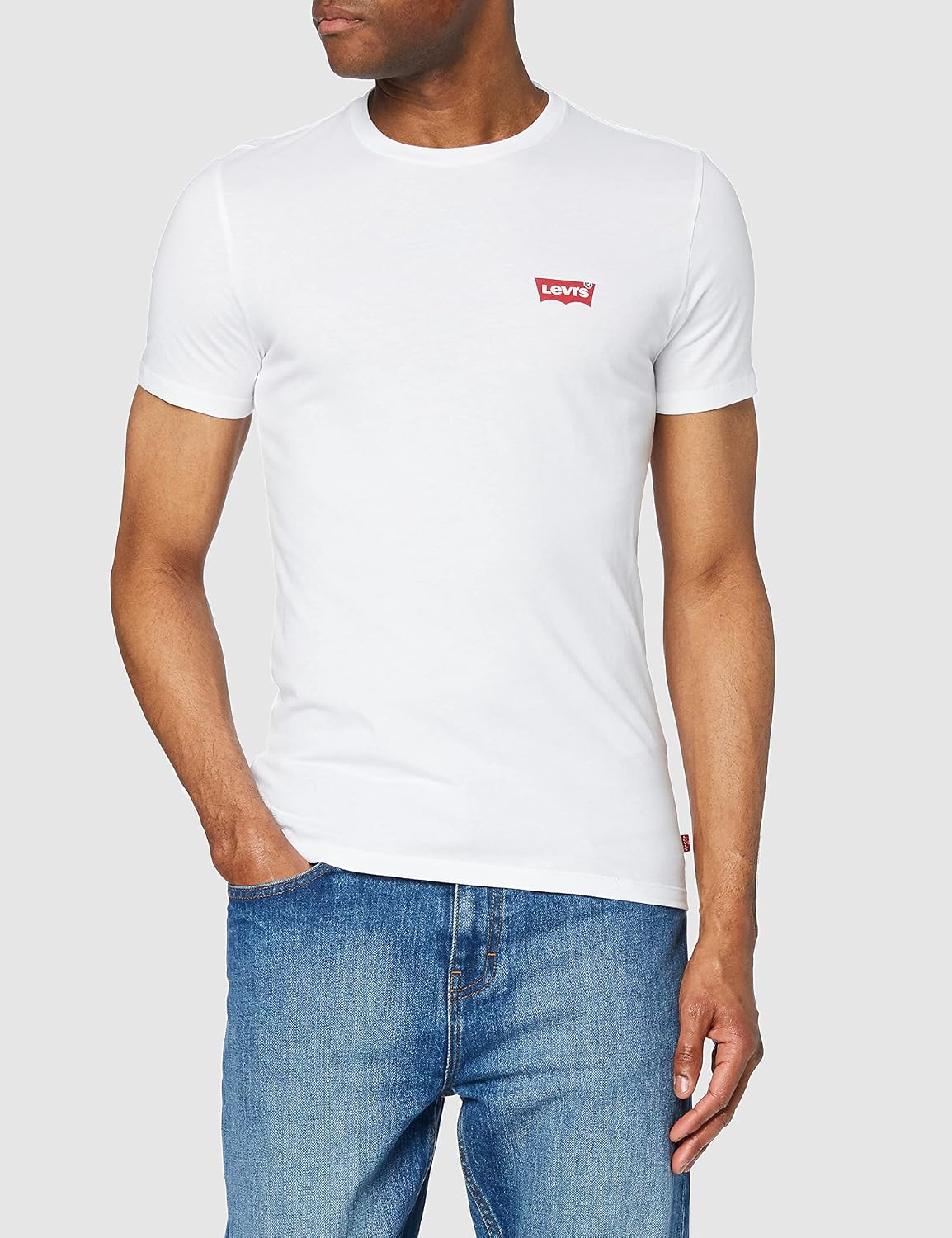 Detalle de Levi's 2-Pack Crewneck L Camiseta 2 unidades
