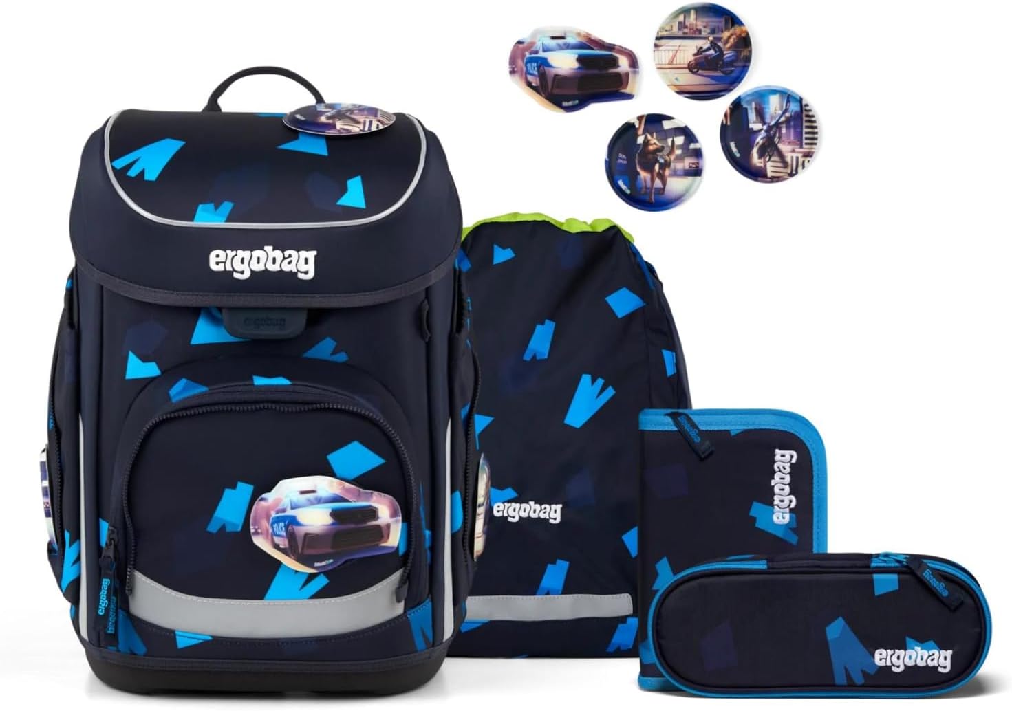 Imagen de ergobag Schulranzen-Set cubo Set VerfolgBärjagd – Dunkelblau en OfertitasTOP