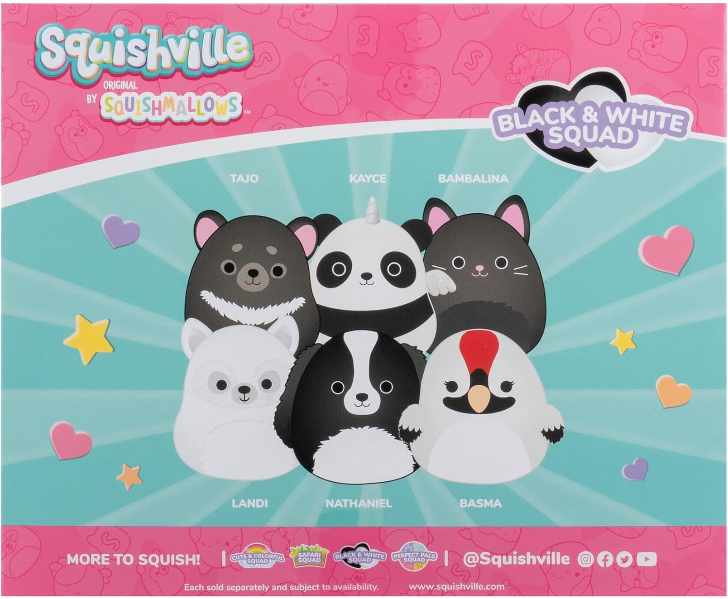 Thumbnail 2 de Squishville Black and White Squad 2-Inch Six-Pack